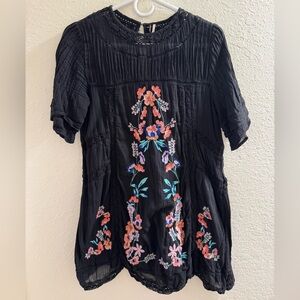 Free People - Embroidered Bohemian Dress - Small